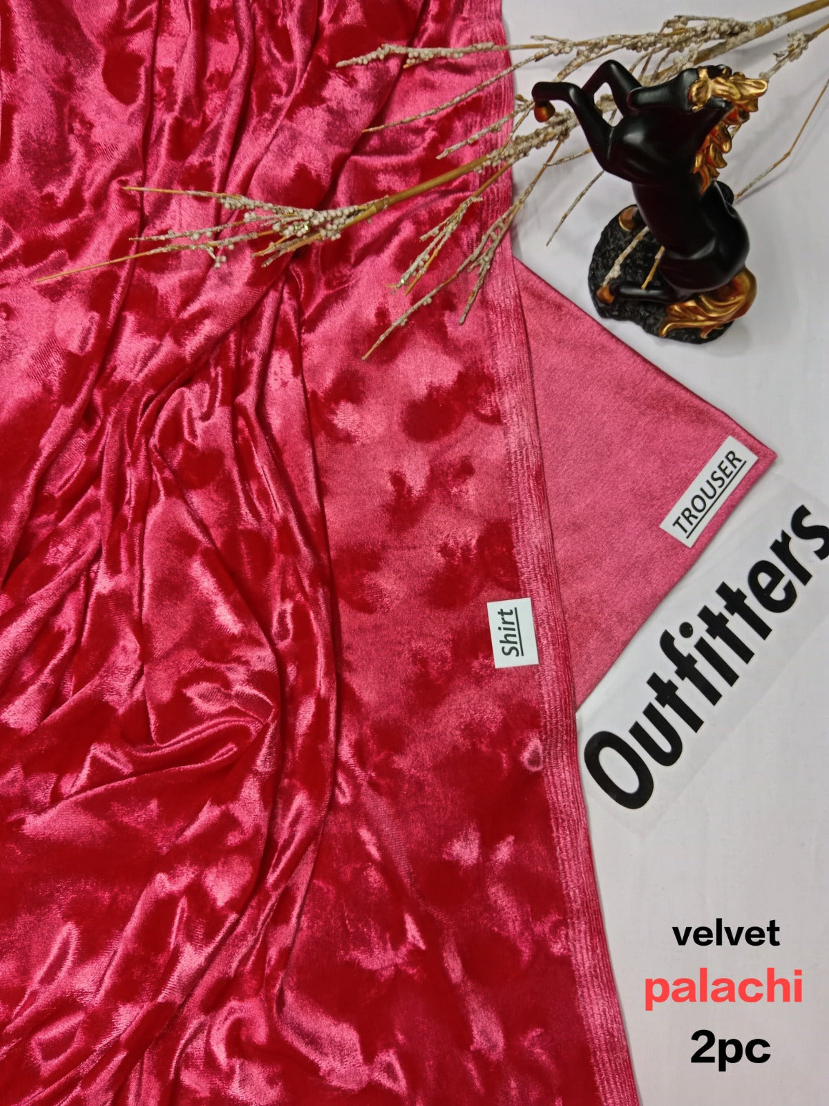 OUTFITTERS SHINING PLACHI-VALVET 2PC VL-9023