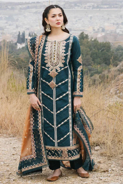 LAWN SUMMER 3PC EMBROIDERED ZB-7033