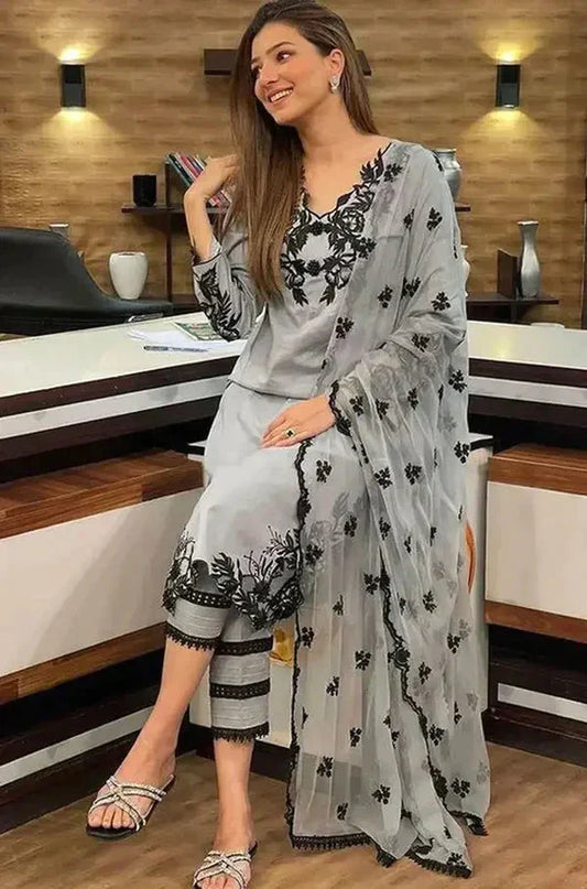 AGHA NOOR PREMIUM LAWN 3PC ZB 9026