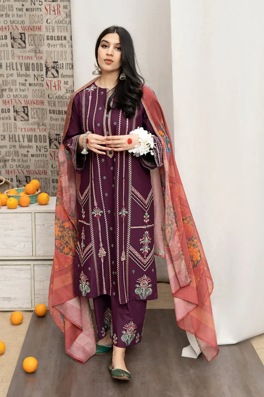 ZARA SHAHSJAHAN PREMIUM LAWN ZB 9007