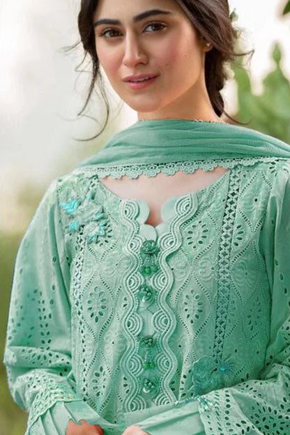 LAWN SUMMER 3PC EMBROIDERED ZB-7034